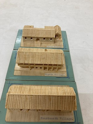 Lot 240 - Three boxes of wooden models of Hei Ling Chau