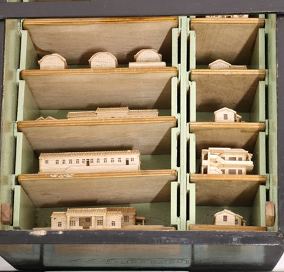 Lot 240 - Three boxes of wooden models of Hei Ling Chau