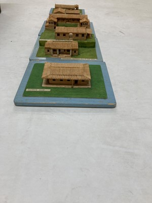 Lot 240 - Three boxes of wooden models of Hei Ling Chau