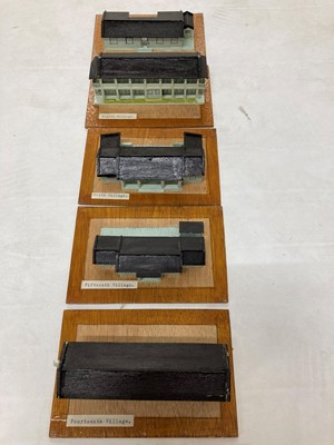 Lot 240 - Three boxes of wooden models of Hei Ling Chau