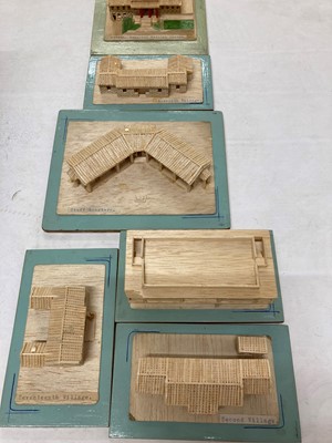 Lot 240 - Three boxes of wooden models of Hei Ling Chau
