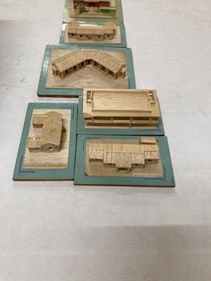 Lot 240 - Three boxes of wooden models of Hei Ling Chau