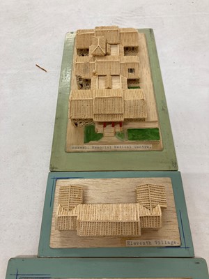 Lot 240 - Three boxes of wooden models of Hei Ling Chau