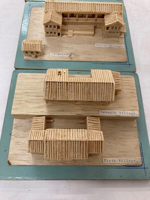 Lot 240 - Three boxes of wooden models of Hei Ling Chau