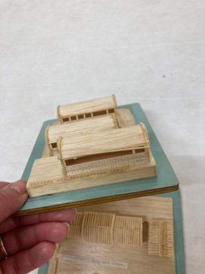 Lot 240 - Three boxes of wooden models of Hei Ling Chau