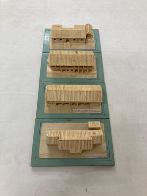 Lot 240 - Three boxes of wooden models of Hei Ling Chau