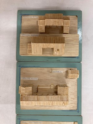 Lot 240 - Three boxes of wooden models of Hei Ling Chau