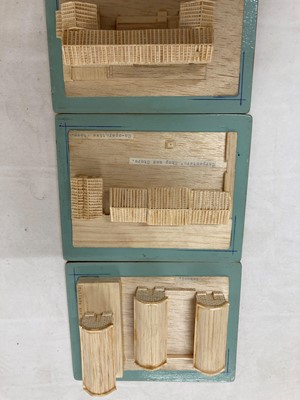 Lot 240 - Three boxes of wooden models of Hei Ling Chau