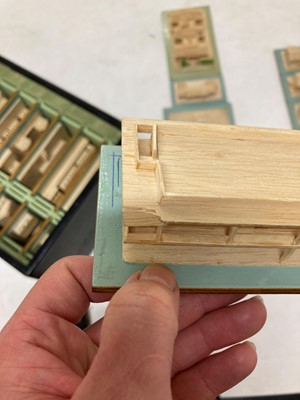 Lot 240 - Three boxes of wooden models of Hei Ling Chau