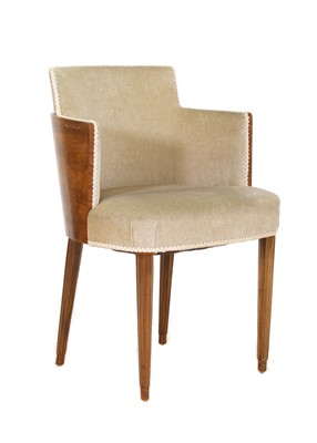 Lot 187 - An Art Deco walnut armchair