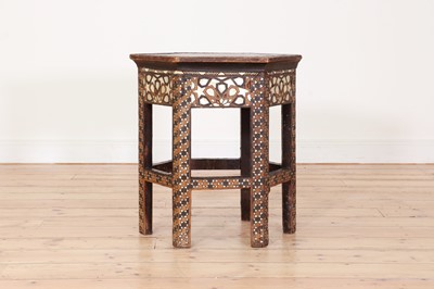 Lot 225 - An octagonal inlaid occasional table