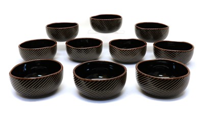 Lot 144 - A collection of ten Japanese porcelain bowls