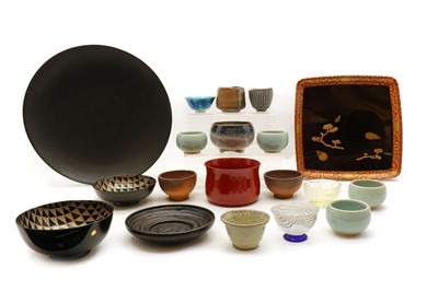 Lot 146 - A collection of Japanese lacquer wares