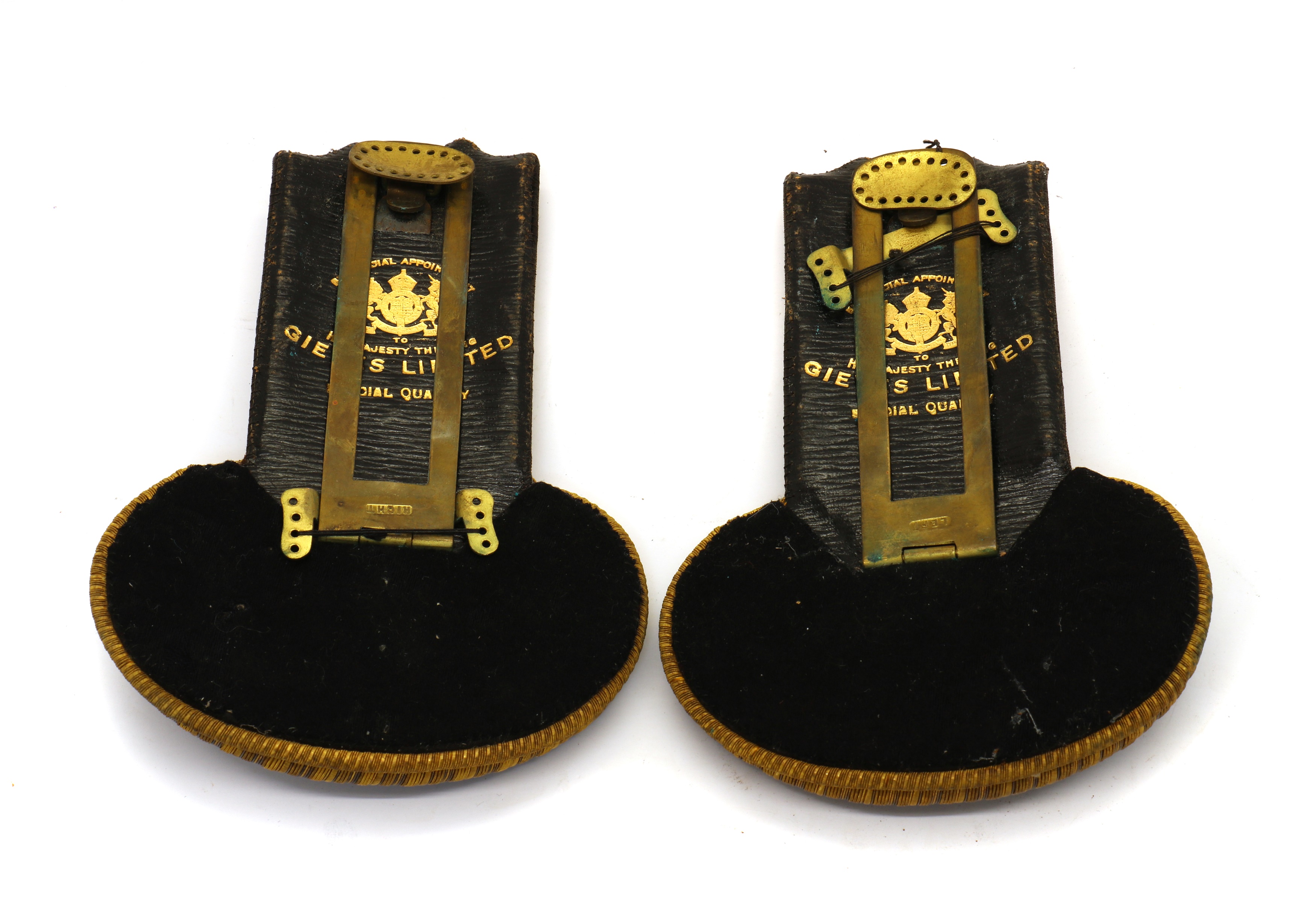 Lot 169 - A pair of naval epaulettes,