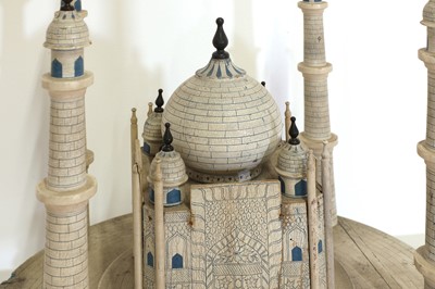 Lot 7 - A folk art architectural model of the Taj Mahal