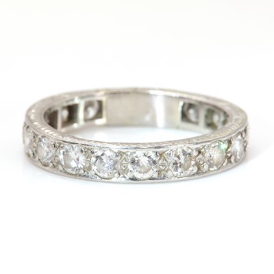 Lot 110 - A diamond full eternity ring