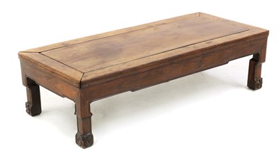 Lot 234 - A Chinese hardwood opium table