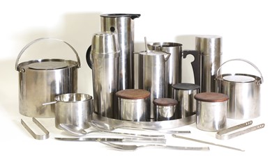 Lot 352 - A collection of Stelton stainless steel items