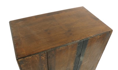 Lot 455 - A George III and later walnut bachelors chest