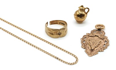 Lot 427 - A small collection of gold jewellery