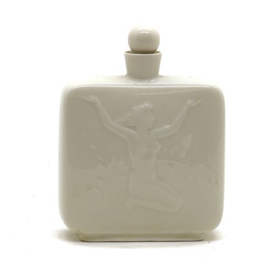Lot 54 - A Royal Copenhagen porcelain Blanc De Chine scent bottle