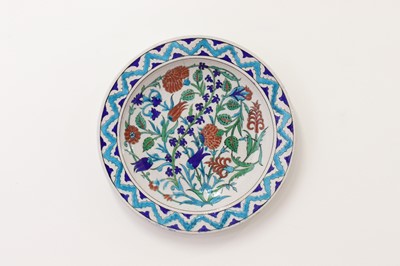 Lot 49 - An Iznik-style pottery charger by Théodore Deck