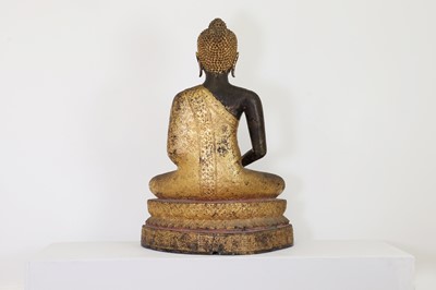 Lot A gilt and lacquered bronze Rattanakosin Buddha