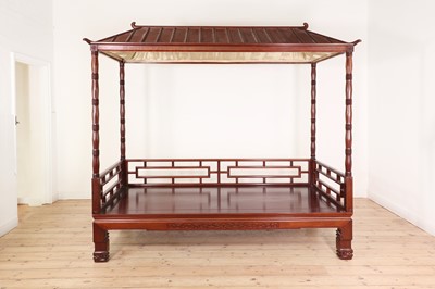 Lot 10 - A hardwood daybed in the Chinese Qing dynasty style