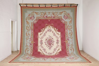 Lot 200 - A needlepoint carpet of Aubusson design