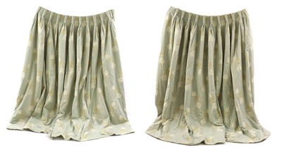 Lot 230A - A pair of triple pinch curtains