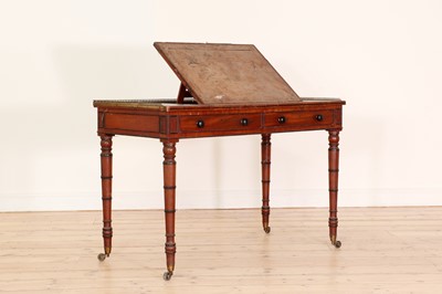 Lot 196 - A mahogany writing table
