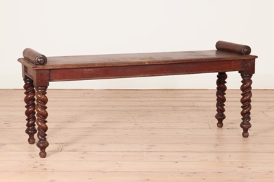 Lot 536 - A Victorian mahogany window seat