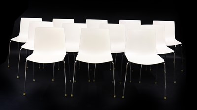 Lot 280 - A set of twelve Catifa 46 stacking chairs