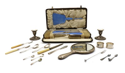 Lot 41 - A collection of silver and silver plated items