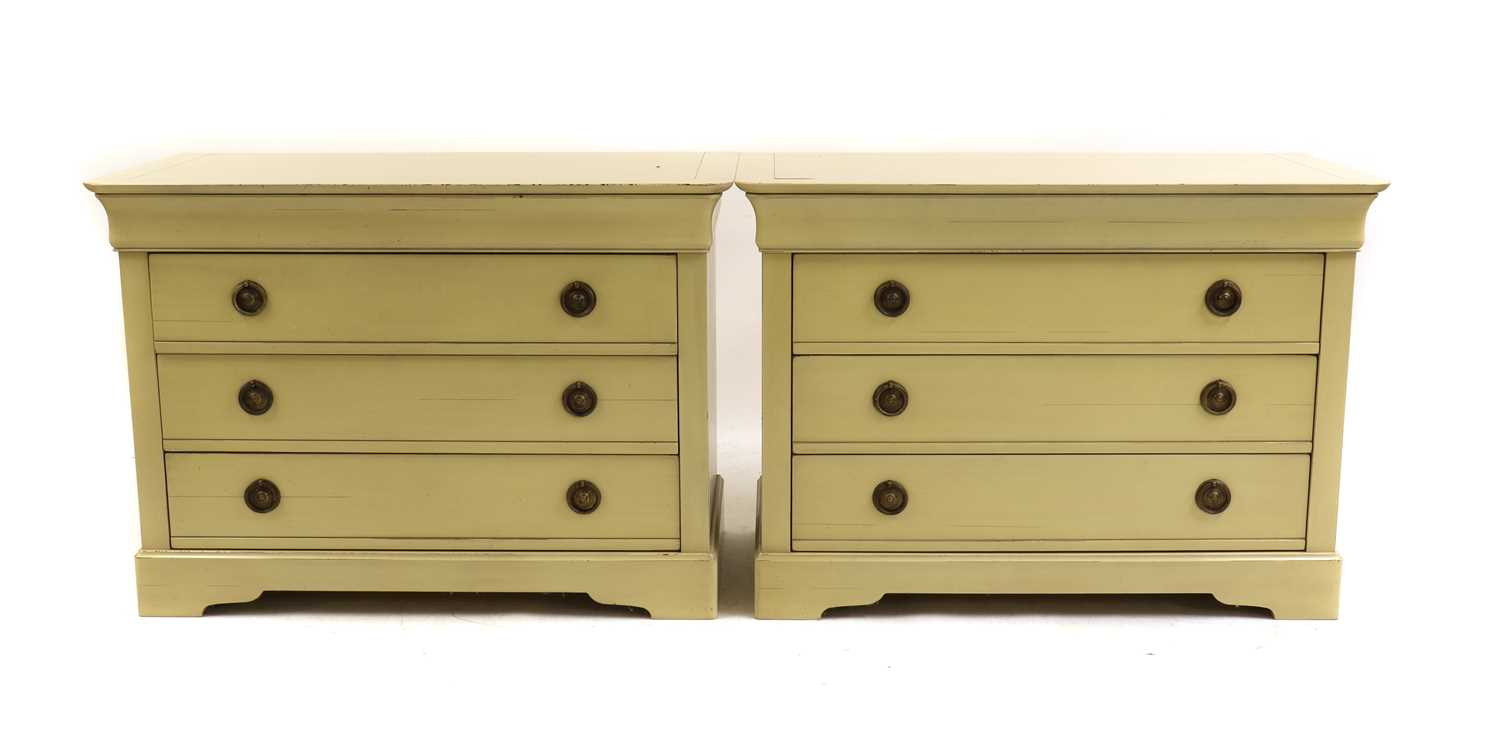 Lot 417 - A pair of Grange Louis Phillipe style commodes