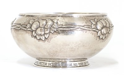 Lot 80 - An Arts and Crafts silver presentation bowl