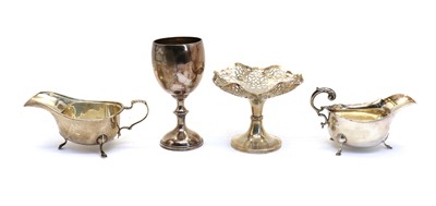 Lot 22 - A late Victorian silver goblet