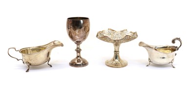 Lot 22 - A late Victorian silver goblet