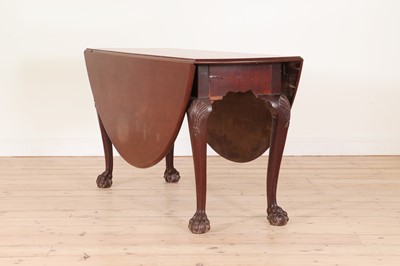 Lot 160 - A George II mahogany six-seat drop-leaf table