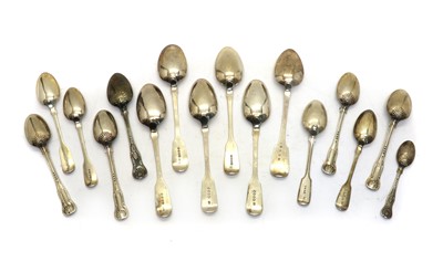 Lot 29 - A collection of silver spoons