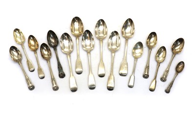 Lot 29 - A collection of silver spoons