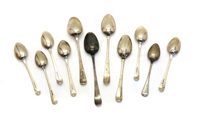Lot 30 - A collection of Old English pattern silver spoons