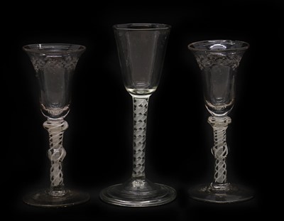 Lot 120 - An 18th century wine glass