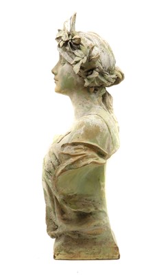 Lot 255 - A French terracotta bust