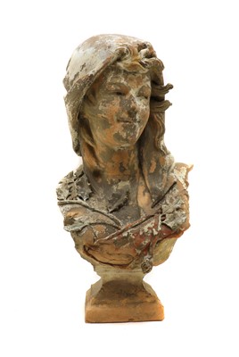 Lot 253 - A French terracotta bust