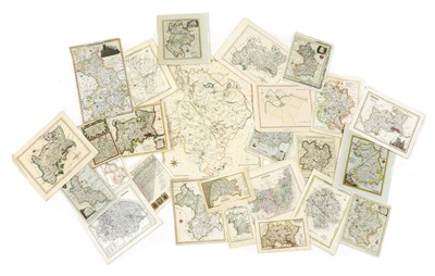 Lot 14 - C50 loose COUNTY MAPS (18th. & 19th. Century, many hand coloured)