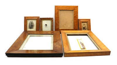 Lot 320 - A pair of maple picture frames