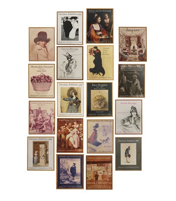 Lot 418 - Nineteen framed Hazlitt, Gooden & Fox exhibition posters