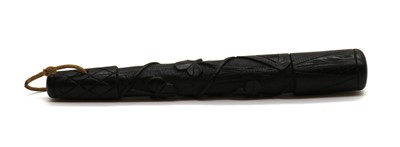 Lot 356 - An Irish bog oak truncheon