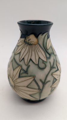 Lot 57 - A pair of Moorcroft pottery 'Summer Lawn' pattern vases